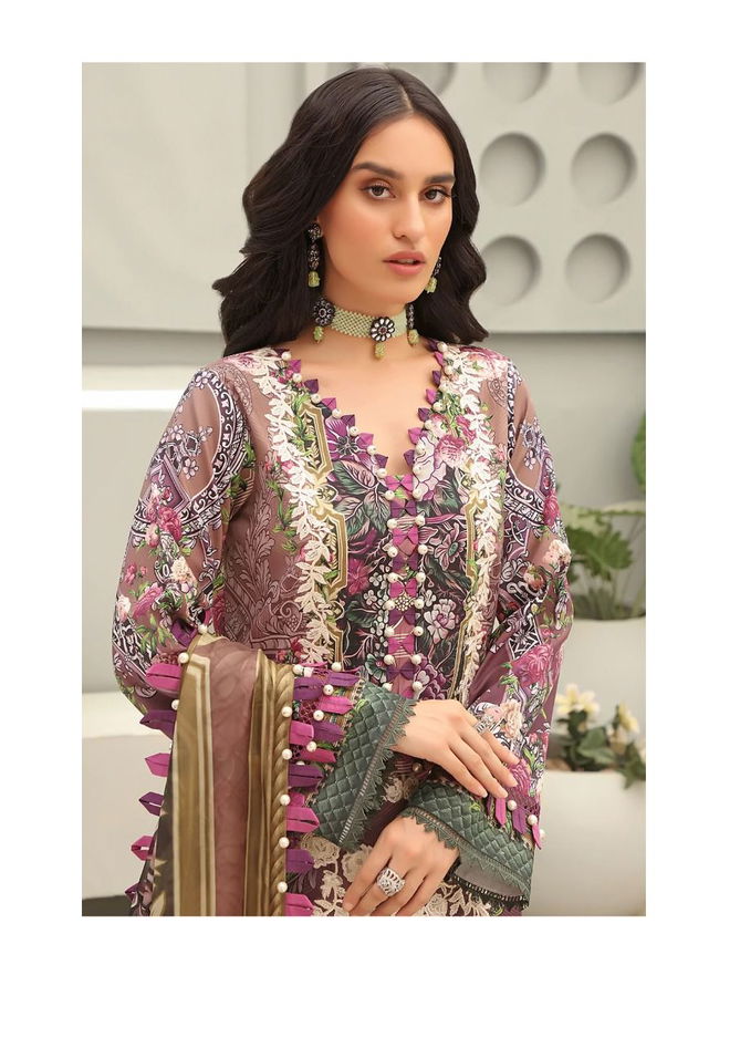 Al Karam Queens Court Fancy Wear Cambric Cotton Latest Dress Material Collection